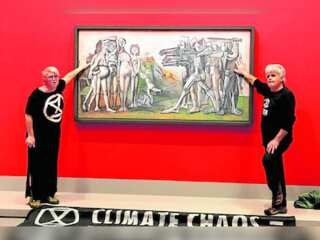 WION Climate Tracker | Activists glue their hands to Picasso's 'Massacre in Korea'