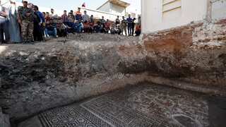 Syria unearths 1,600-year-old 'unique' Roman-era mosaic depicting the Trojan war