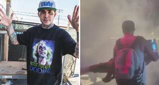 Watch: Rapper Chucky Chuck blasts weed smoke at audience mid performance