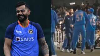 WATCH: Virat Kohli carries drinks for teammates during India's warm-up match, video goes viral