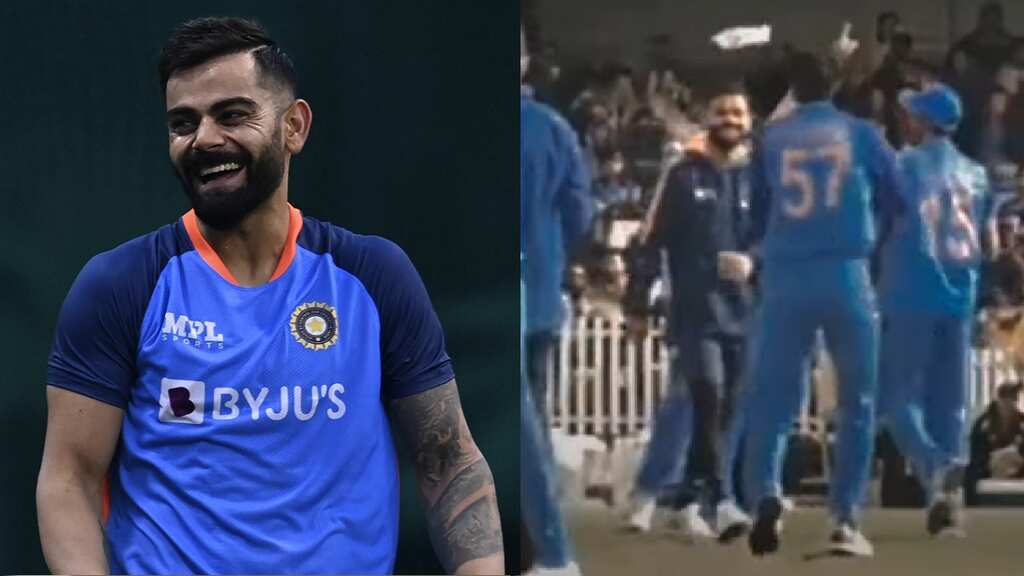 WATCH: Virat Kohli carries drinks for teammates during India's warm-up match, video goes viral