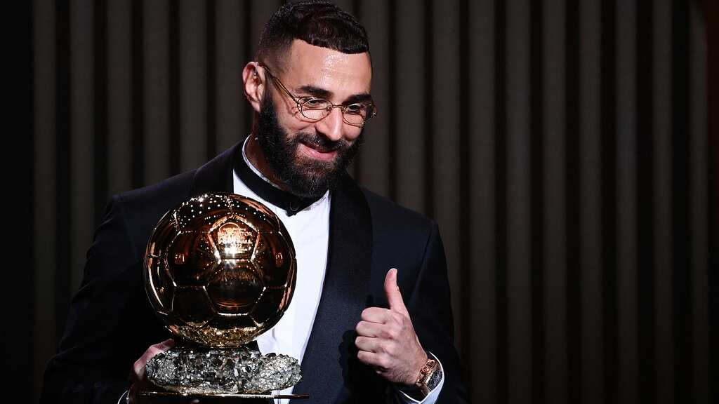 'I never gave up': Karim Benzema after winning maiden Ballon d'or trophy at 34
