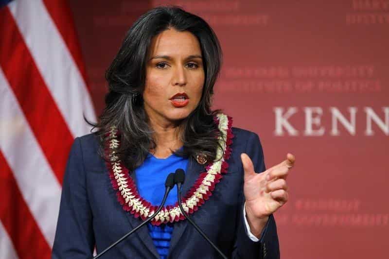 Former Democratic party leader Tulsi Gabbard compares Biden to Adolf Hitler Former Democratic party leader Tulsi Gabbard compares Biden to Adolf Hitler