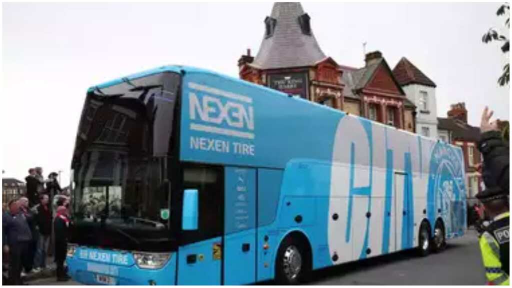 Premier League: Police investigate alleged criminal damage to Man City bus after 1-0 loss to Liverpool