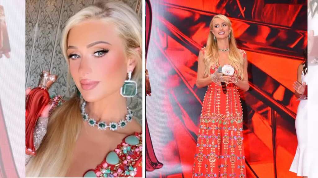 Paris Hilton made heads turn in a stunning red dress at her perfume launch event in Mumbai