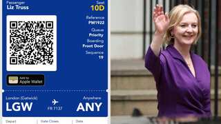 Irish airline Ryanair mocks Liz Truss with 'any' as destination after her resignation 