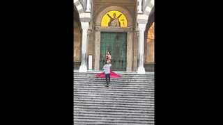 Italy: Tourist’s semi-nude photoshoot on the steps of cathedral sparks outrage, says report