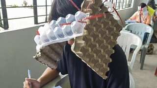 Students don 'anti-cheating hats' in Philippines, images go viral