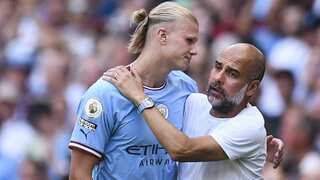 Pep Guardiola backs Erling Haaland to break Premier League's all-time record for most goals in a season