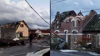 WATCH: French village pounded by a freak mini-tornado