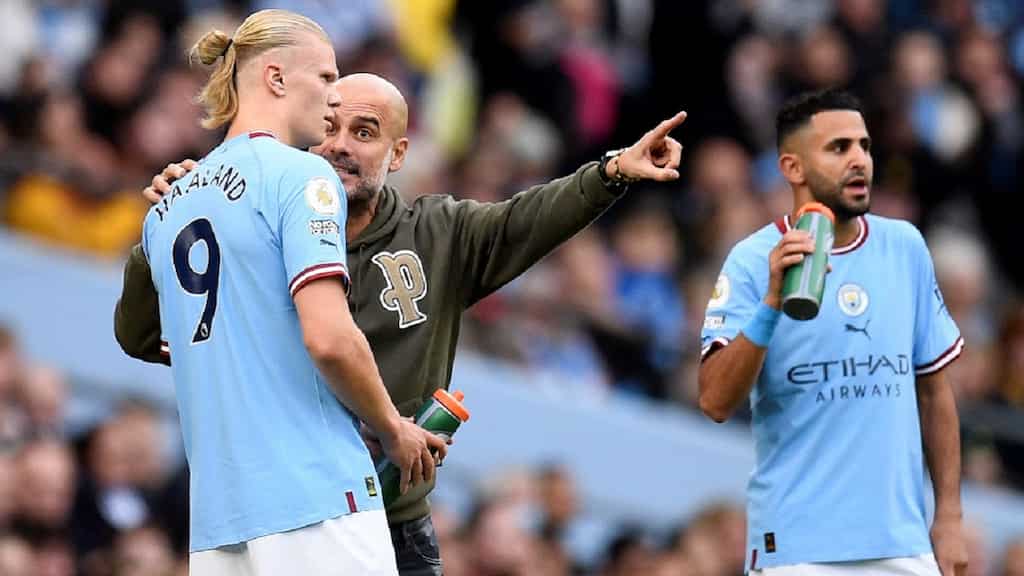 Man City boss Pep Guardiola warns Erling Haaland to lay off the carbs during World Cup break