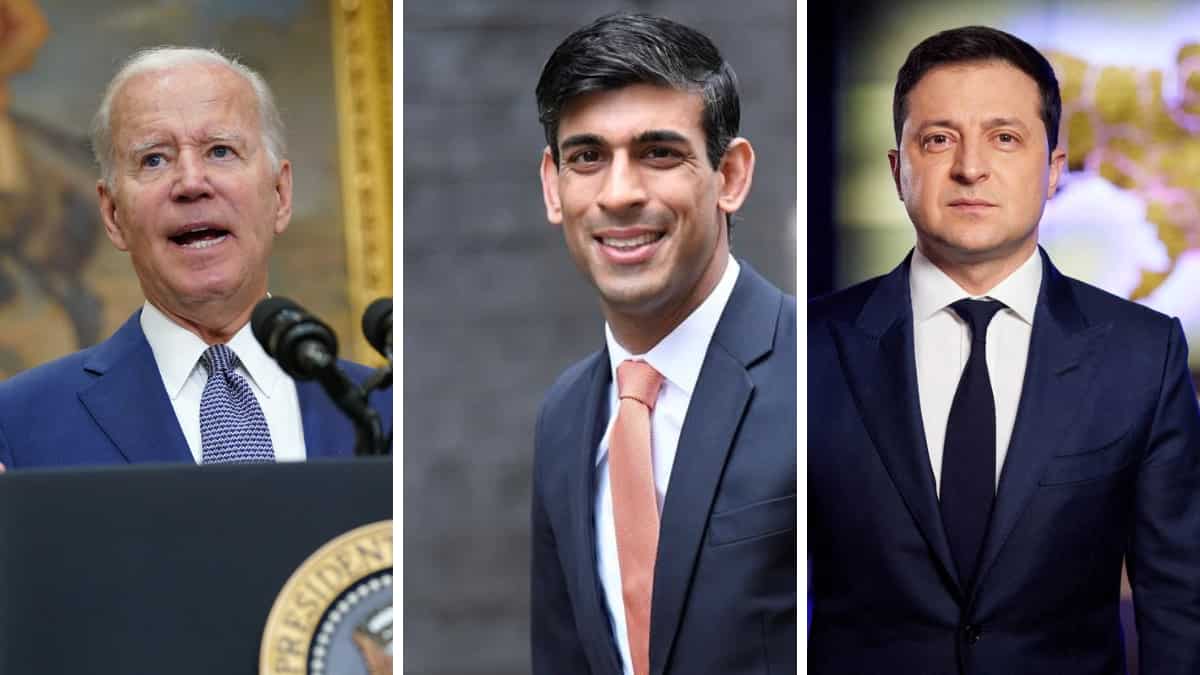 Biden mispronounces Sunak's name, the two later talk over the phone and pledge to back Ukraine