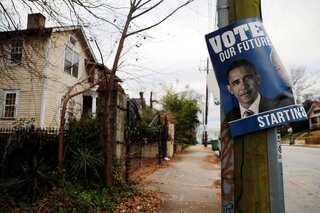 Barack Obama campaigns for Democrats in Georgia ahead of midterms