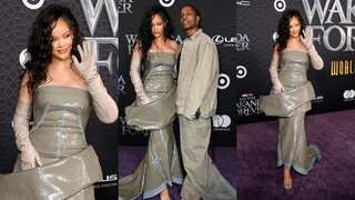Rihanna's red-carpet comeback look has got netizens talking