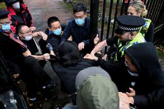 China warns protecting Hong Kong protesters will spell 'disaster' for Britain