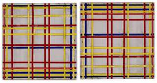 Painting by Piet Mondrian hanging upside down for 77 years