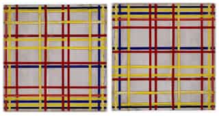 Painting by Piet Mondrian hanging upside down for 77 years