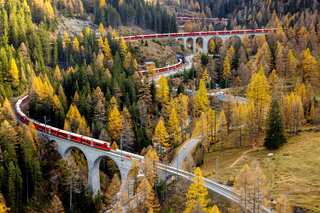 WATCH: World’s longest passenger train passes through Swiss Alps