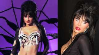 Kylie Jenner stuns in Elvira, Mistress of the Dark Halloween costume: See pics