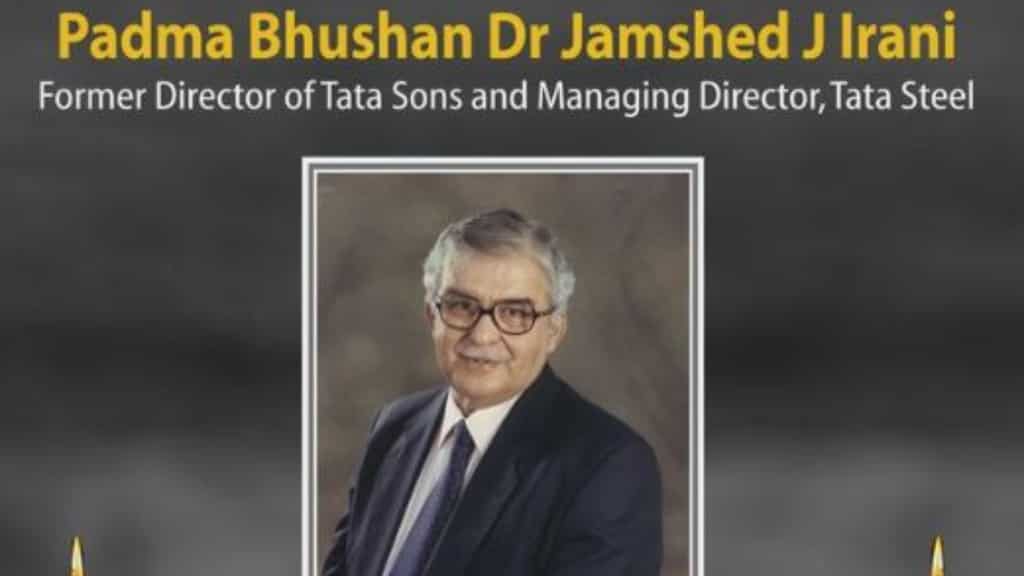 Jamshed J Irani, the 'Steel man of India' and Padma Bhushan awardee passes away at 85