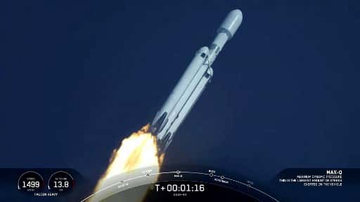 SpaceX’s Falcon Heavy rocket completes launch after three-year hiatus
