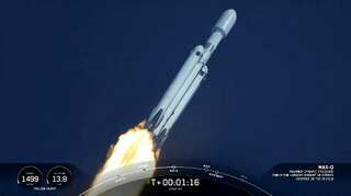 SpaceX’s Falcon Heavy rocket completes launch after three-year hiatus