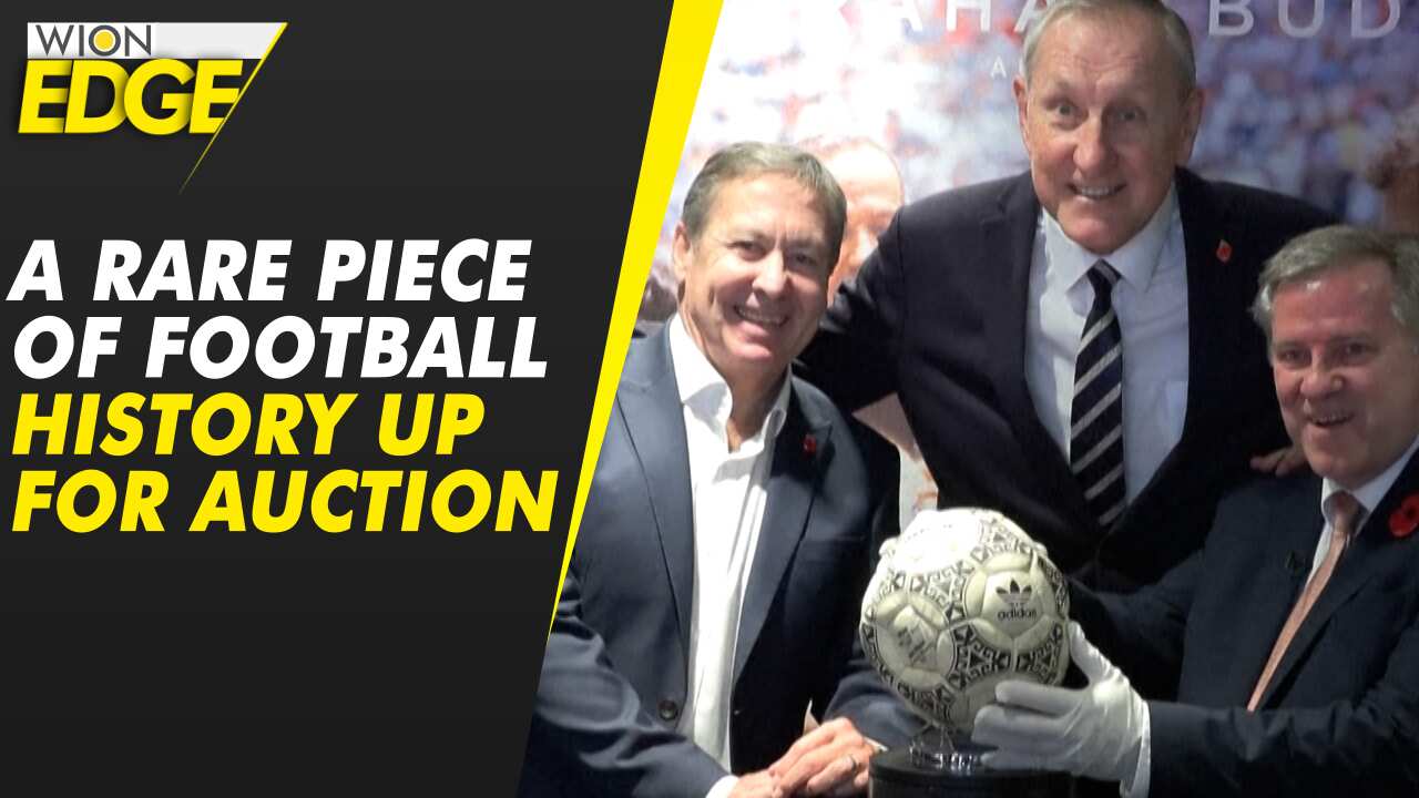 Diego Maradona's 'Hand of God' football on display ahead of auction