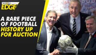 Diego Maradona's 'Hand of God' football on display ahead of auction