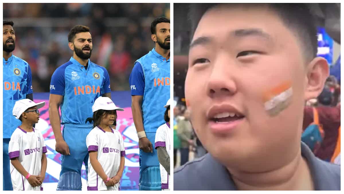 WATCH: Chinese student cheers for Team India in T20 WC, names Virat Kohli as his favourite player