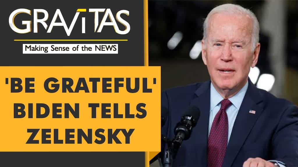 Gravitas: Why did Biden lose his temper on Zelensky?