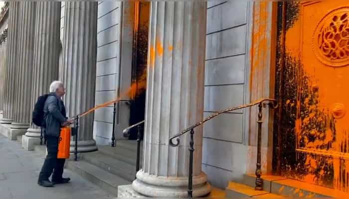 WION Climate Tracker: 'Just stop oil' supporters spray paint over government buildings in London