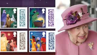 UK: Royal Mail releases Christmas stamps featuring Queen's silhouette for the last time 