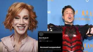 Comedian Kathy Griffin’s Twitter account suspended for impersonating Elon Musk