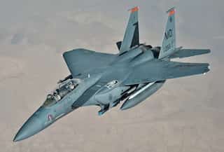 Saudi Air Force’s F-15S fighter jet crashes during drill, pilots escape unhurt