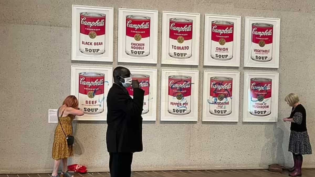 WATCH | A Warhol painting vandalised in Australia as 'climate protesters' menace continues