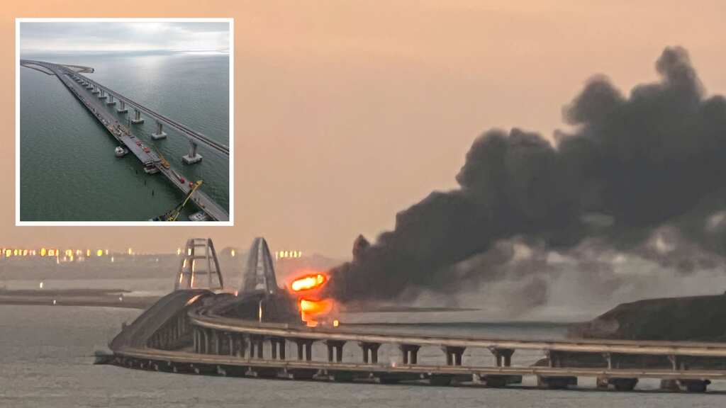 UK defence ministry says Crimea bridge will not be fully operational until September 2023