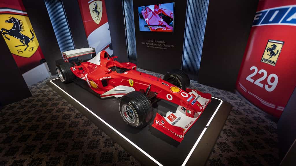 Michael Schumacher's winning Ferrari up for auction in Geneva