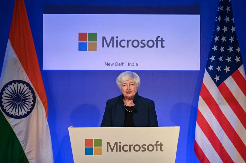 On maiden visit to India, US Treasury Secretary calls on like-minded countries to end reliance on China On maiden visit to India, US Treasury Secretary calls on like-minded countries to end reliance on China