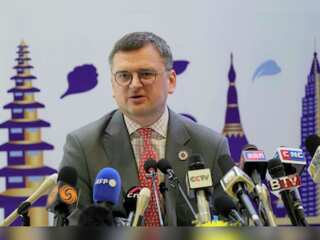 ASEAN Summit Ukraine's Foreign Minister Dmytro Kuleba holds press conference
