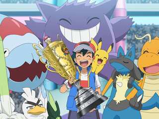Ash Ketchum becomes Pokemon master; Pikachu beats Charizard in tournament finals