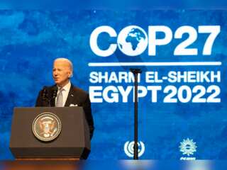 COP27 summit: US President Joe Biden says 'on track to meet emission target'