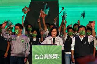 Taiwan president pledges to strengthen island’s defence capabilities with new technologies