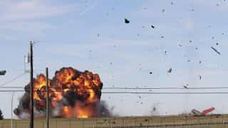Watch: Two World War II-era aircraft collide and crash at air show in US, six feared dead