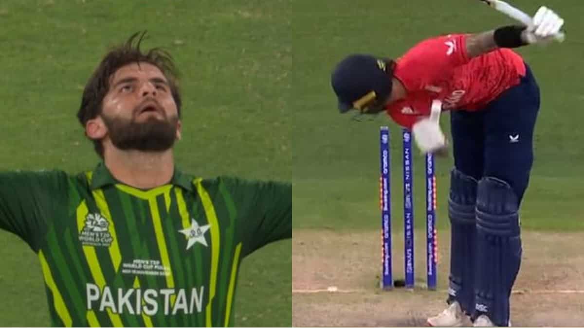 WATCH: Shaheen Shah Afridi cleans up Alex Hales with a stunning inswinger in T20 World Cup 2022 final WATCH: Shaheen Shah Afridi cleans up Alex Hales with a stunning inswinger in T20 World Cup 2022 final
