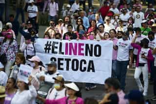 Thousands march in Mexico against proposed electoral reforms