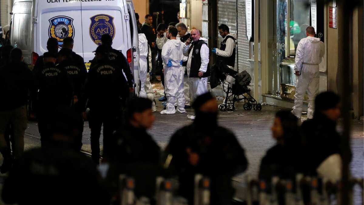 One held in Istanbul bomb blast that left 6 dead, interior minister holds terror group PKK responsible