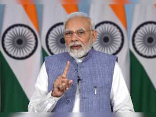 Indian PM Narendra Modi addresses the Indian diaspora in Indonesia