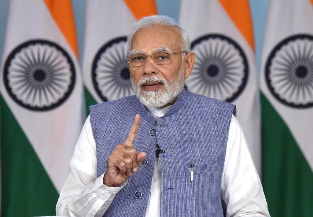 Indian PM Narendra Modi addresses the Indian diaspora in Indonesia