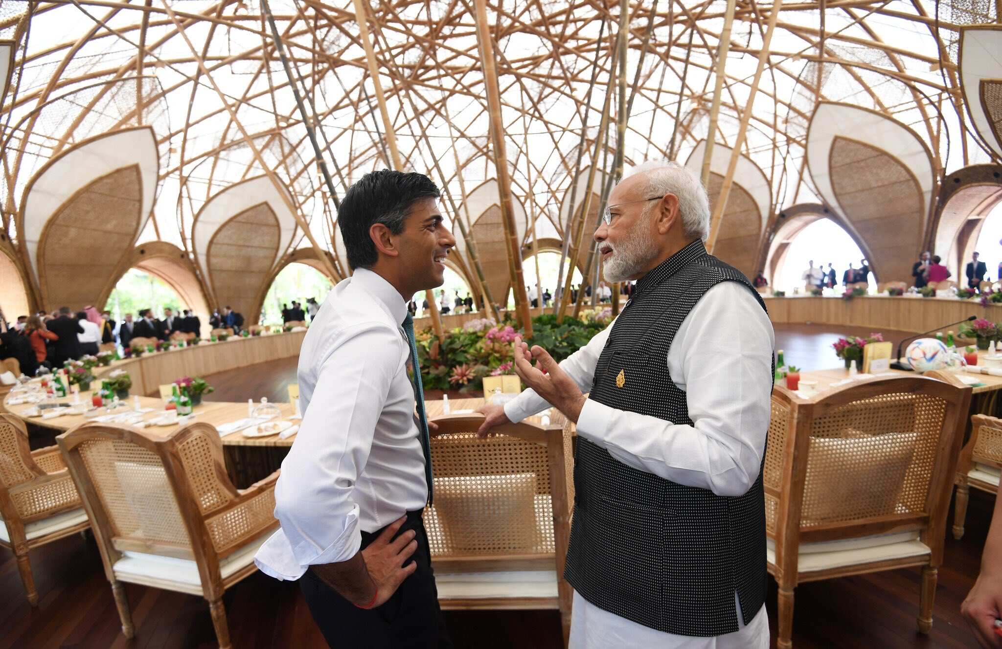 Britain's Indian-origin PM Rishi Sunak meets PM Modi for first time