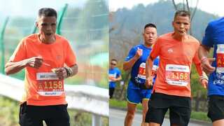 50-year-old Chinese man completes 42 km marathon while puffing cigarettes